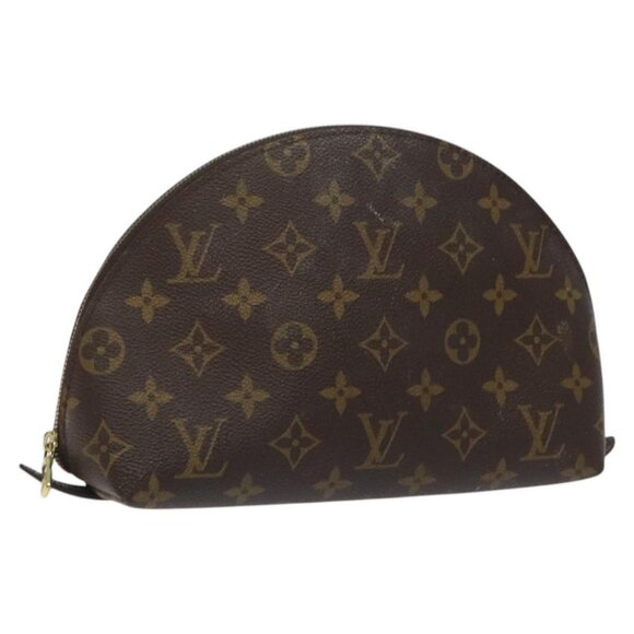 LOUIS VUITTON Monogram Trousse Demi Ronde Cosmetic Pouch - Picture 1 of 15